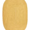 Rug Culture Bondi Yellow Oval Rug