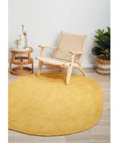 Rug Culture Bondi Yellow Oval Rug 9 Rug Culture Bondi Yellow Oval Rug -Home Decor Shop 815158180 3 720x928