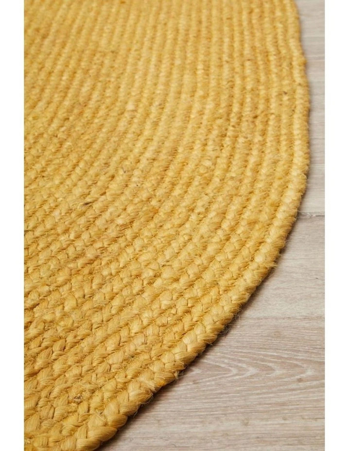 Rug Culture Bondi Yellow Oval Rug 6 Rug Culture Bondi Yellow Oval Rug - Image 6