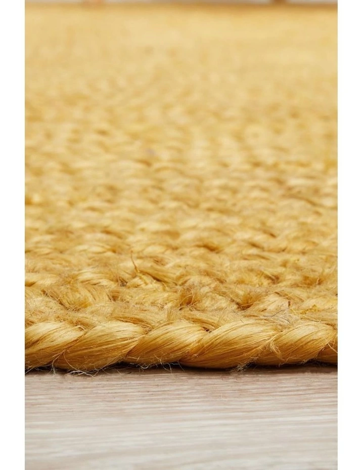 Rug Culture Bondi Yellow Oval Rug 7 Rug Culture Bondi Yellow Oval Rug - Image 7