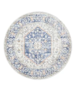 Rug Culture Mayfair Lorissa Blue Round Rug