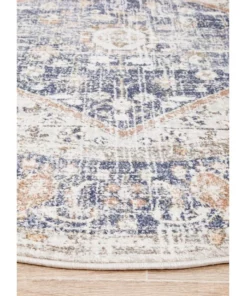 Rug Culture Mayfair Lorissa Blue Round Rug -Home Decor Shop 815158360 5 720x928