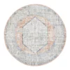 Rug Culture Mayfair Lorissa Peach Round Rug