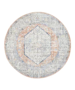 Rug Culture Mayfair Lorissa Peach Round Rug