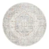 Rug Culture Mayfair Lorissa Silver Round Rug