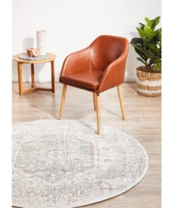 Rug Culture Mayfair Lorissa Silver Round Rug -Home Decor Shop 815158720 3 720x928