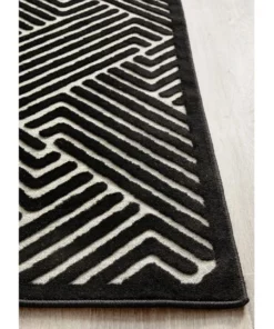 Rug Culture York Cindy Black & Gold Rug -Home Decor Shop 815159080 6 720x928