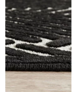 Rug Culture York Cindy Black & Gold Rug -Home Decor Shop 815159080 7 720x928