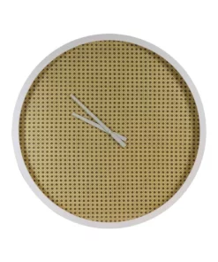 Madras Link Rattan Clock 60cm