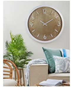 Madras Link Jubilee White Oak Wall Clock -Home Decor Shop 816219730 4 720x928