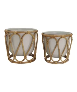 Madras Link Wembley White Planter Set