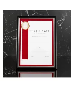Cooper & Co 6pk A4 Classic Certificate Frame Black/Silver -Home Decor Shop 816637960 4 720x928