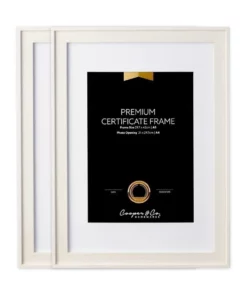 Cooper & Co 2pk A3 Noose Certificate Frame White