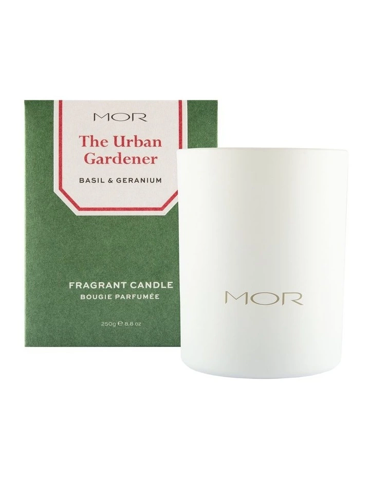 MOR The Urban Gardener: Basil & Geranium Fragrant Candle 1 MOR The Urban Gardener: Basil & Geranium Fragrant Candle