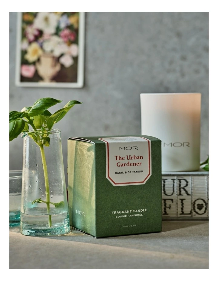 MOR The Urban Gardener: Basil & Geranium Fragrant Candle 2 MOR The Urban Gardener: Basil & Geranium Fragrant Candle - Image 2