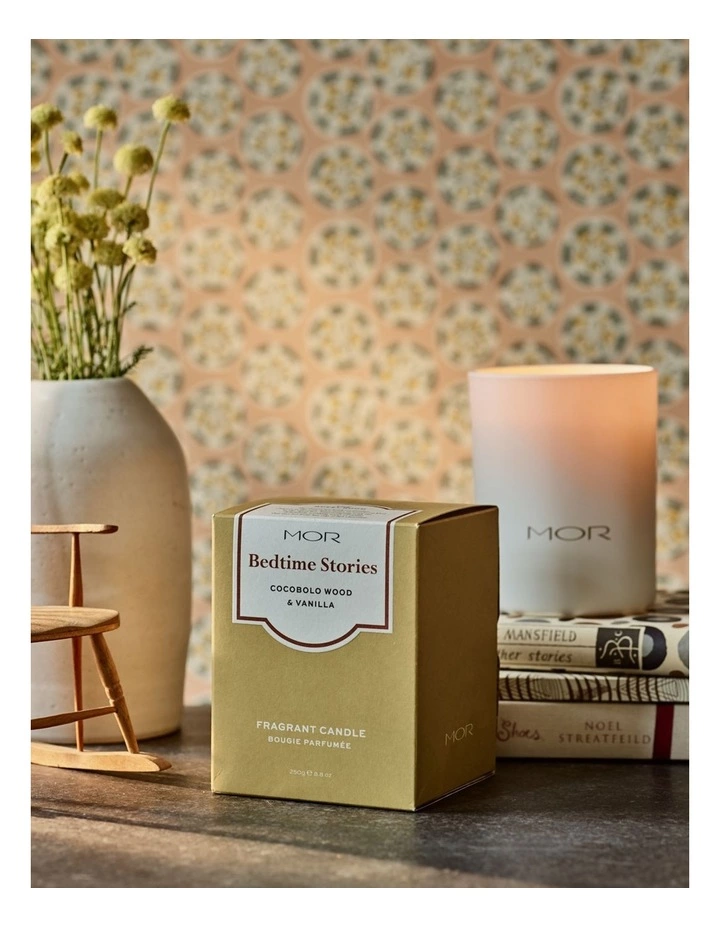 MOR Bedtime Stories: Cocobolo Wood & Vanilla Fragrant Candle 2 MOR Bedtime Stories: Cocobolo Wood & Vanilla Fragrant Candle - Image 2
