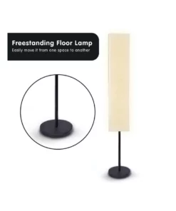 Sarantino Metal Floor Reading Corner Lamp With White Paper Wrinkle Shade Light Stand -Home Decor Shop 828974890 6 720x928