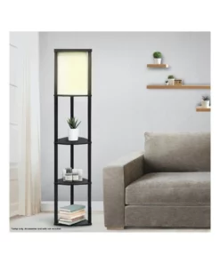 Sarantino Wood Etagere Floor Lamp In Tripod Shape Reading Light 3 Wooden Shelves 9 Sarantino Wood Etagere Floor Lamp In Tripod Shape Reading Light 3 Wooden Shelves -Home Decor Shop 828975070 5 720x928