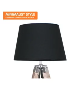 Sarantino Solid Wood Tripod Floor Lamp Adjustable Height Stand Black Linen Round Shade 8 Sarantino Solid Wood Tripod Floor Lamp Adjustable Height Stand Black Linen Round Shade -Home Decor Shop 828976150 3 720x928