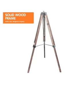 Sarantino Solid Wood Tripod Floor Lamp Adjustable Height Stand Black Linen Round Shade 10 Sarantino Solid Wood Tripod Floor Lamp Adjustable Height Stand Black Linen Round Shade -Home Decor Shop 828976150 5 720x928