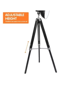 Sarantino Tripod Floor Spot Lamp With Adjustable Height Metal Shade Black Reading Light 9 Sarantino Tripod Floor Spot Lamp With Adjustable Height Metal Shade Black Reading Light -Home Decor Shop 828976330 3 720x928