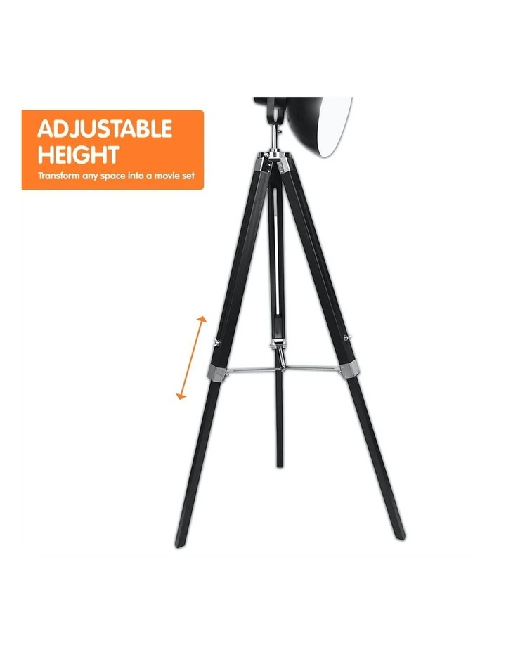 Sarantino Tripod Floor Spot Lamp With Adjustable Height Metal Shade Black Reading Light 3 Sarantino Tripod Floor Spot Lamp With Adjustable Height Metal Shade Black Reading Light - Image 3