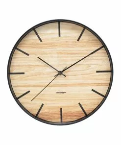 Salt&Pepper Tate Clock - 31cm - Black