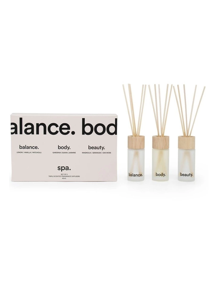 Salt&Pepper Spa Diffuser Set 40ml Set Of 3 2 Salt&Pepper Spa Diffuser Set 40ml Set Of 3 - Image 2