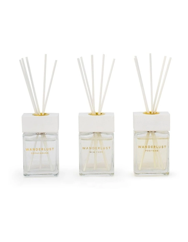 Salt&Pepper Wanderlust Favourites Diffuser Set - 45ml - Set of 3 - Copacabana, Positano & New York 1 Salt&Pepper Wanderlust Favourites Diffuser Set - 45ml - Set of 3 - Copacabana, Positano & New York