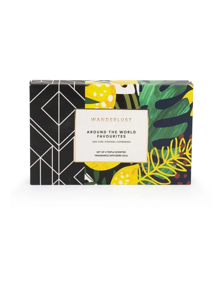 Salt&Pepper Wanderlust Favourites Diffuser Set - 45ml - Set of 3 - Copacabana, Positano & New York 3 Salt&Pepper Wanderlust Favourites Diffuser Set - 45ml - Set of 3 - Copacabana, Positano & New York - Image 3