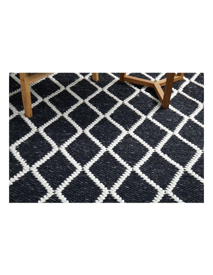Rug Culture Huxley Black Rug 2 Rug Culture Huxley Black Rug - Image 2