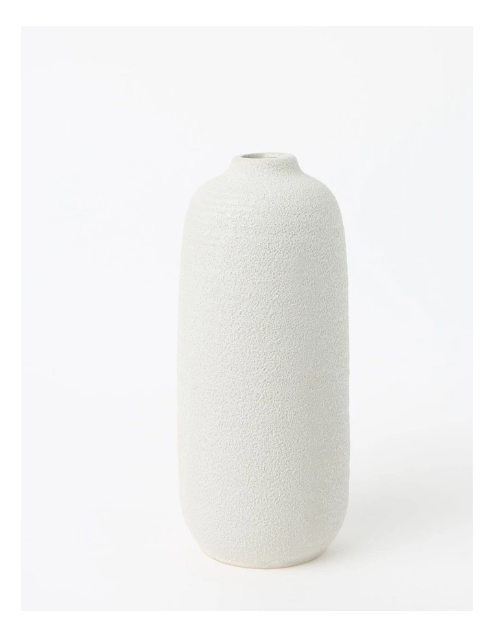 Australian House & Garden Sandy 27cm Textured Ceramic Vase White 1 Australian House & Garden Sandy 27cm Textured Ceramic Vase White
