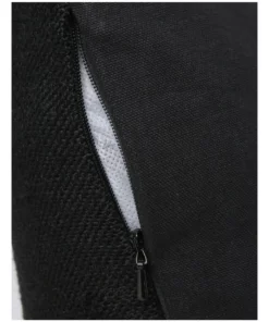 Darren Palmer Andros Jute Panel With Button Trims Breakfast Cushion Black -Home Decor Shop 832494520 4 720x928