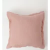 Heritage Hilltop Flanged Linen 50X50cm Cushion Rose Pink