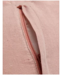 Heritage Hilltop Flanged Linen 50X50cm Cushion Rose Pink -Home Decor Shop 832495510 4 720x928