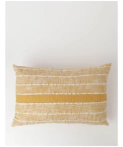 Vue Nuevo Woven Striped Breakfast Cushion in Yellow