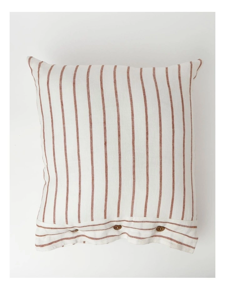 Heritage Ridgeway Linen Striped Cushion Melon 1 Heritage Ridgeway Linen Striped Cushion Melon