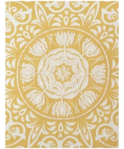 Heritage Lorenzo Medallion Print & Embroidered Cushion Yellow -Home Decor Shop 833418820 3 720x928