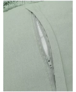 Australian House & Garden Coachwood Ribbed Cotton Woven Cushion w/ Fringe in Eucalyptus -Home Decor Shop 835295500 4 720x928