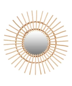 Cooper & Co 58cm Natural Willow Wall Mirror