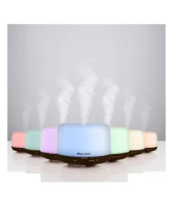 Milano D&eacute;cor 500ml Aroma Mood Light Diffuser Dark Wood -Home Decor Shop 835972210 3 720x928