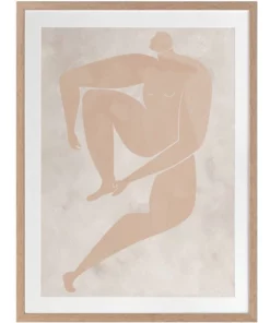 Urban Road Amelie Cut-Out I Print Oak Frame