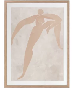 Urban Road Amelie Cut-Out II Print Oak Frame