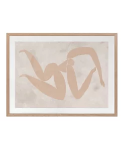 Urban Road Amelie Cut-Out IV Print Oak Frame