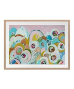 Urban Road Big Blinky Print Oak Frame