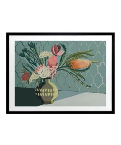 Urban Road Bring Me Flowers Print Black Frame
