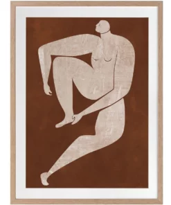 Urban Road Caroline Cut-Out I Print Oak Frame