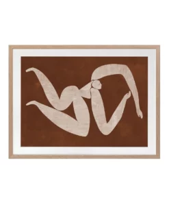 Urban Road Caroline Cut-Out IV Print Oak Frame