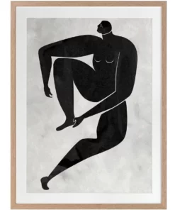 Urban Road Lydia Cut-Out I Print Oak Frame