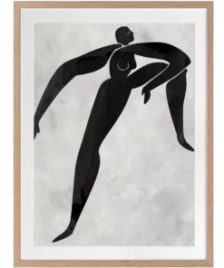 Urban Road Lydia Cut-Out II Print Oak Frame